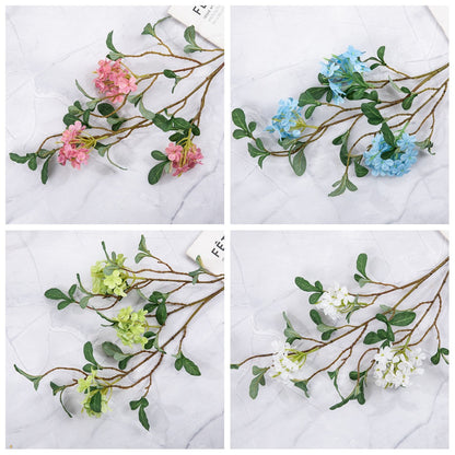 Stunning Faux Floral Decoration - Realistic Snowflake Cherry Blossom & Rose Bouquet for Home Decor and Wedding Celebrations | MW94001