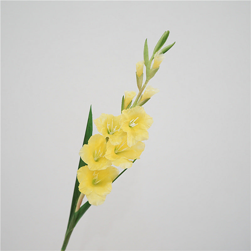 High-Quality European Style Realistic Single Stem Soft Silicone Gladiolus - Perfect for Home Decor, Weddings, and Event Decor