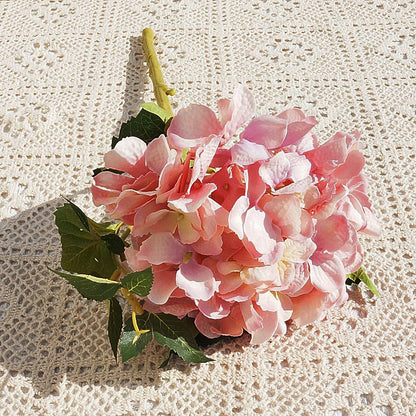 Single Stem California Hydrangea Faux Floral Decoration - Perfect for Home Decor, Weddings, and Special Occasions