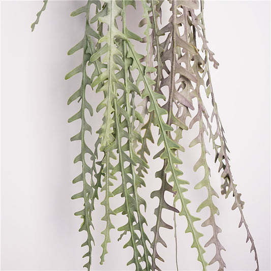 Lifelike Wall-Mounted Persian Ivy Fern with Cascading Vines - Vintage Green Faux Hanging Plant for Indoor and Outdoor Décor