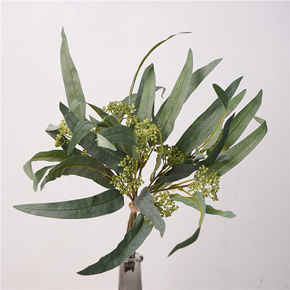 Stylish Nordic-Inspired Artificial Eucalyptus Plant Bundle with Realistic Leaves - Perfect Home Decor Floral Arrangement Props for Stunning Photography and Elegant Living Spaces