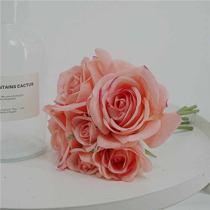 High-Quality Soft Touch Hydrating Rose Bouquet | Corolla Home Floral Décor | Stunning Bridal Handheld Flowers | Perfect Photography Prop