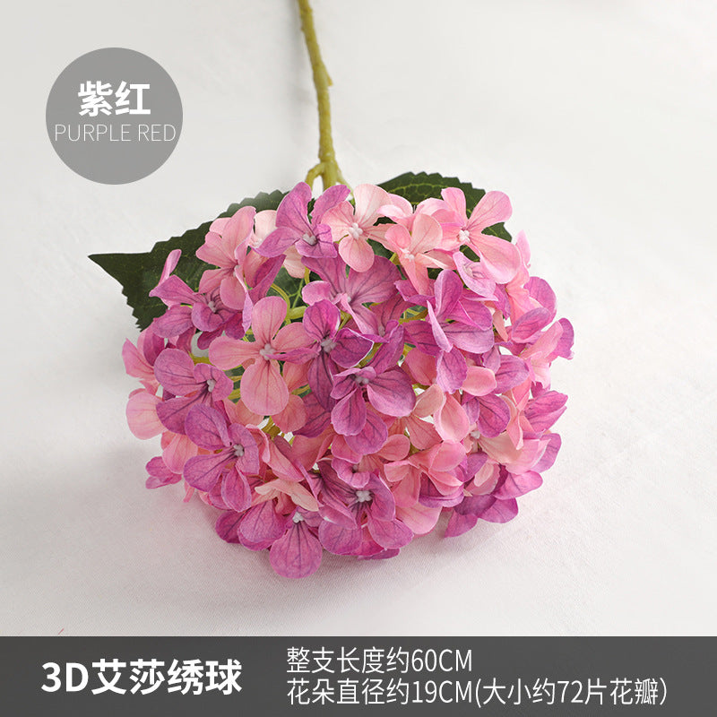 Stunning Faux Hydrangea Bouquet for Wedding Decor and Home Decoration – 3D Printed Elsa-inspired Floral Arrangement for Living Room Elegance