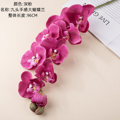 Lifelike Moist Touch Faux Phalaenopsis Orchid - Perfect for Weddings and Home Decor - Realistic Artificial Flowers for Elegant Arrangements - Model MW18902