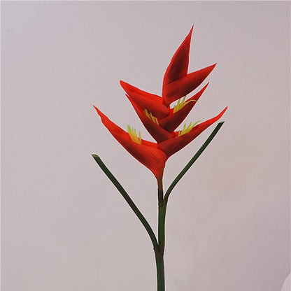 High-Quality Faux Scorpion Tail Banana Plant - Stunning Red Bird of Paradise - Tropical Artificial Plant Perfect for Photography Props and Festive Decorations