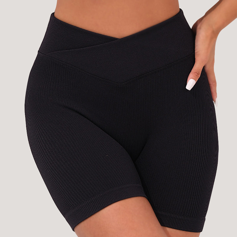 Seamless American Style High Waisted Yoga Shorts for Enhanced Peach Butt Lift and Functional Cross Training Fitness Shorts