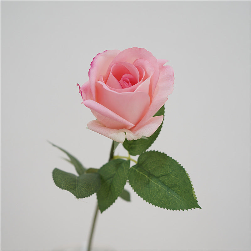 Realistic Touch Hydrating Faux Single Rose - Perfect for Home Decor, Weddings, and Bridal Bouquets - Stunning Kate Rose for Lasting Beauty