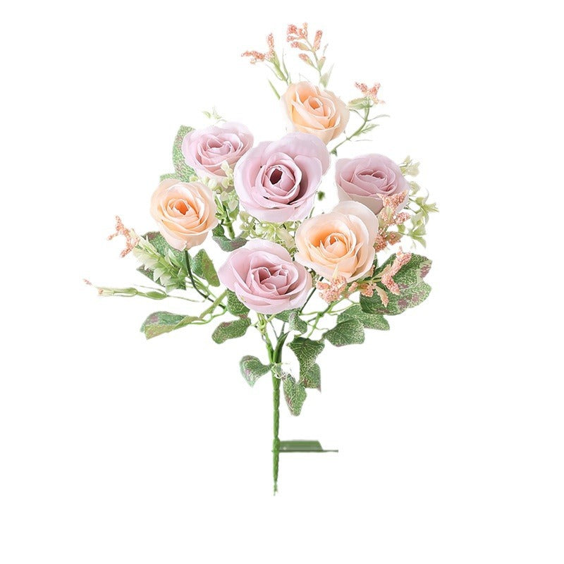 Elegant Faux Rose Bouquet for Home Decor and Weddings - Perfect for Photography, Event Decor, and Landscape Engineering