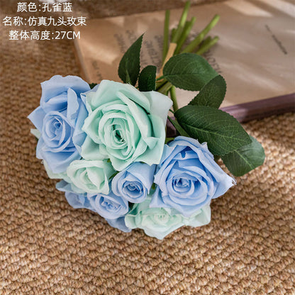 Realistic Artificial Rose Bouquet for Weddings - Stunning Faux Flower Handheld Arrangements Perfect for Home Décor and Event Decoration