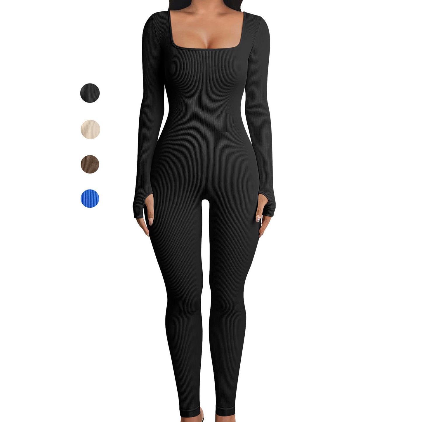 Seamless Long Sleeve Yoga Bodysuit for Women for Outdoor Running Fitness and Body Shaping