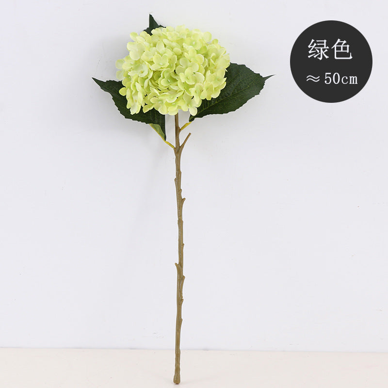 Realistic Gradient Hydrangea Stem - 11-Branch Faux Flower for Stunning Wedding and Home Decor, Perfect for DIY Creations