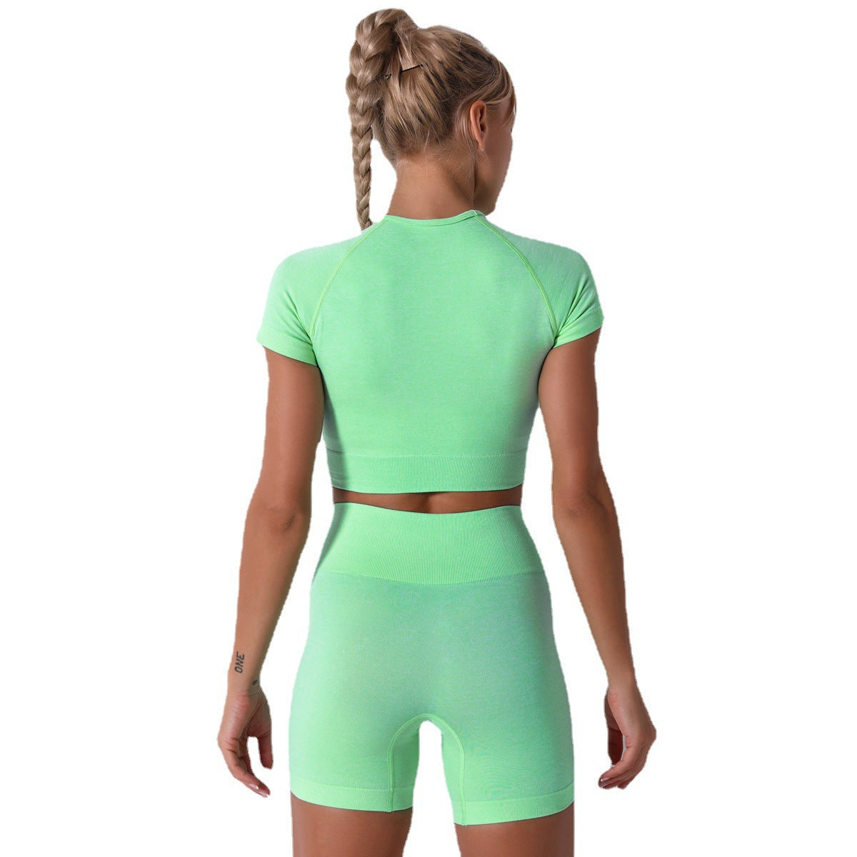 Women's Seamless High Waisted Compression Shorts and Sports Bra Yoga Outfit Comfort and Flexibility for Fitness Gym Workouts