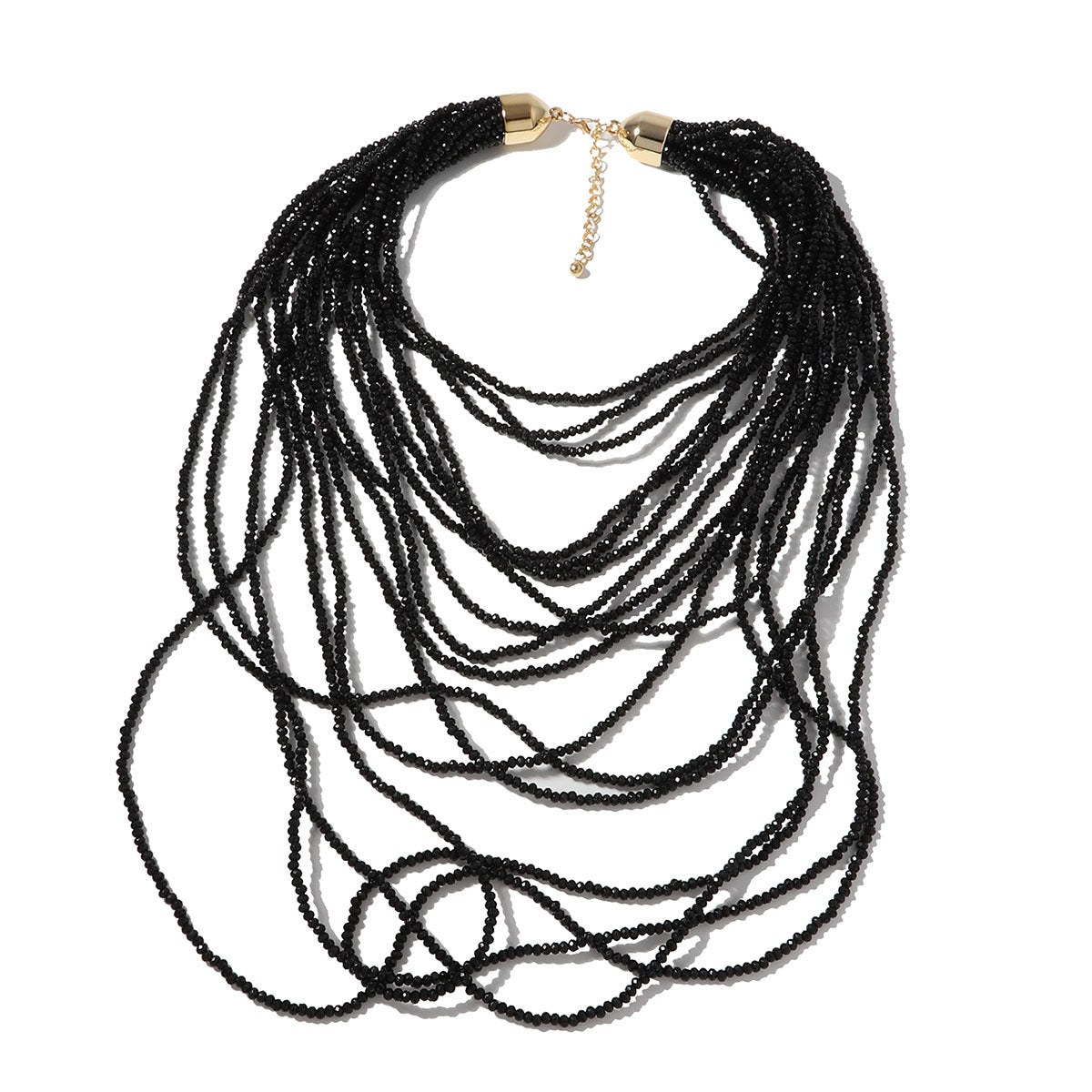 Bohemian-Inspired Multi-Layered Long Necklace with Intricate Design - Versatile Casual Accessory for Women