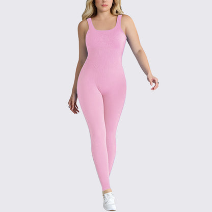 Seamless Ribbed Yoga Bodysuit Comfortable No Show Stitching Flattering Fit for Curves Plus Size Workout Gear for Active Lifestyles