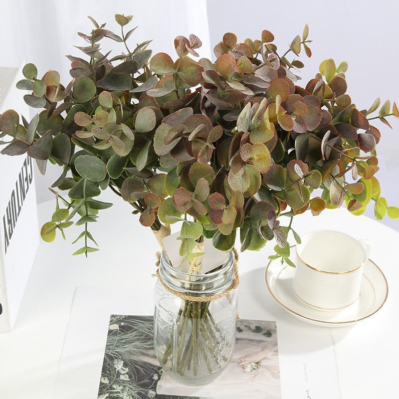 Realistic Eucalyptus Leaf Bouquet - Nordic Style Home Décor Artificial Greenery for Living Room Accents and Decorations