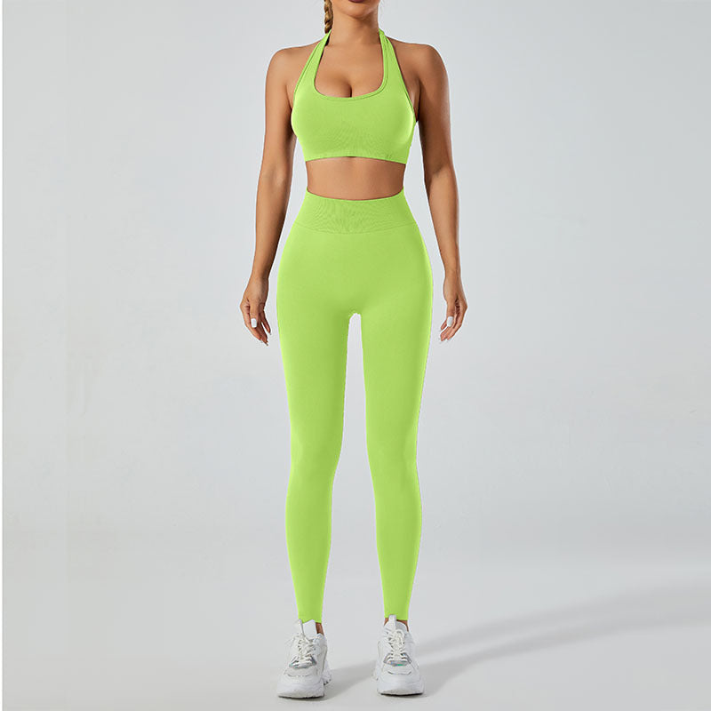 High Performance Quick Dry Sports Bra and Leggings Set for Summer Outdoor Yoga Quality Breathable Comfort Flexibility