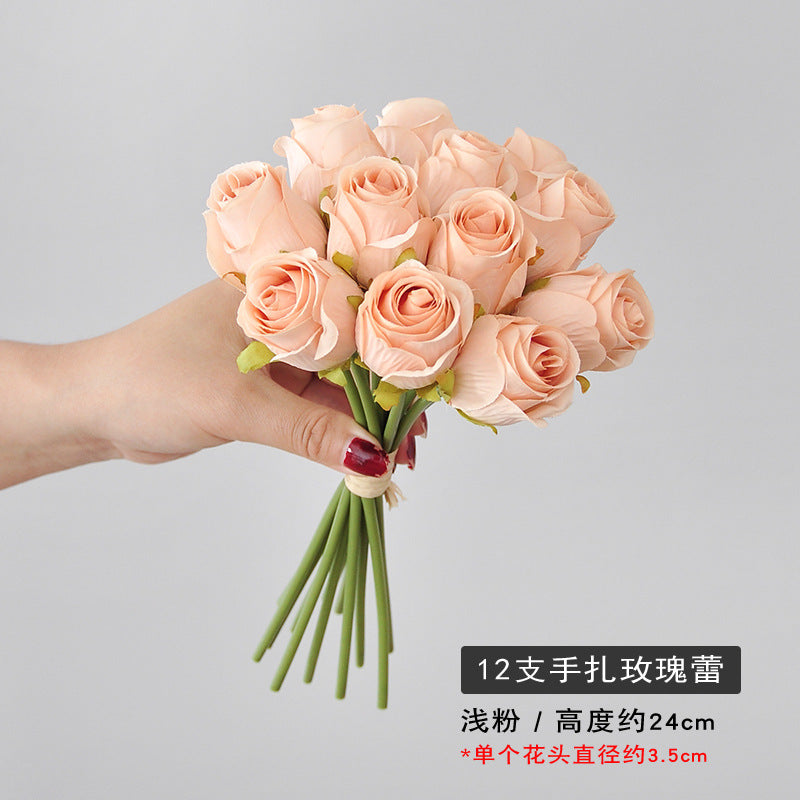 Elegant Handheld Artificial Rose Bouquet for Home Décor and Photography Props | Perfect for Wedding Decorations and Special Events