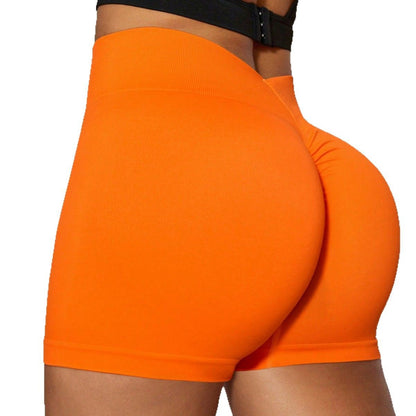 High Waisted Seamless Women's Fitness Shorts Peach Lift Quick Dry and for Yoga and Gym Workouts