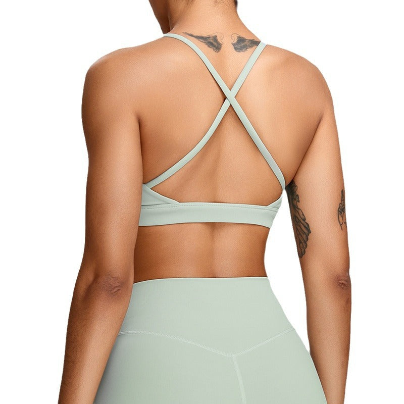 High Performance Women's Sports Bra for Spring and Summer Yoga Tank with Beautiful Back Design for Fitness Running and Workouts