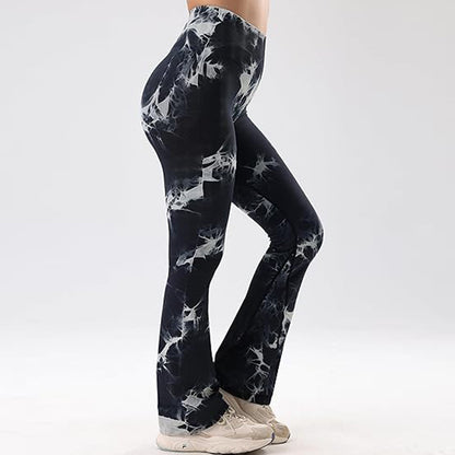 High Waisted Tie Dye Wide Leg Yoga Pants for Women Comfortable and Stretchy Fitness Leggings for Working Out and Casual Wear