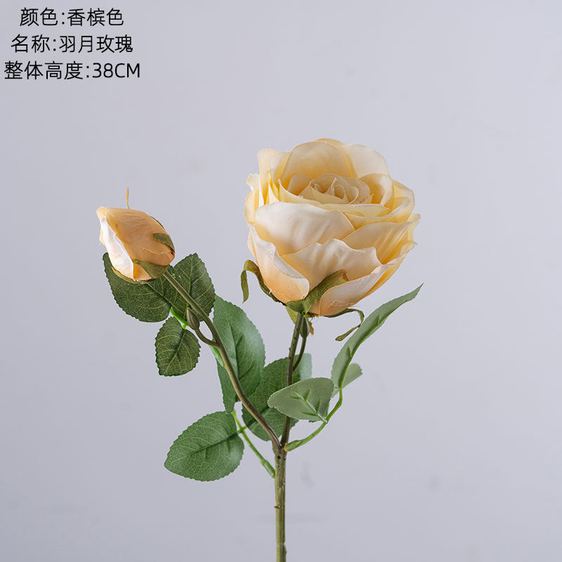 Elegant Artificial Rose Bouquet in INS Style – Perfect for Home Decor and Wedding Celebrations – Feather-light Faux Flowers by Yugetsu, Model YC1117