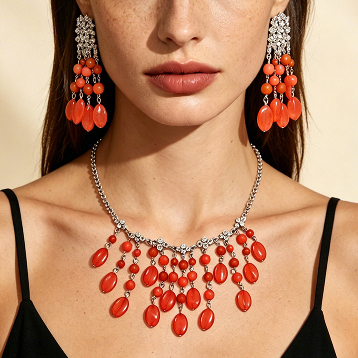 Chic Beaded Tassel Pendant Necklace - Unique, Creative, and Versatile Jewelry for Women