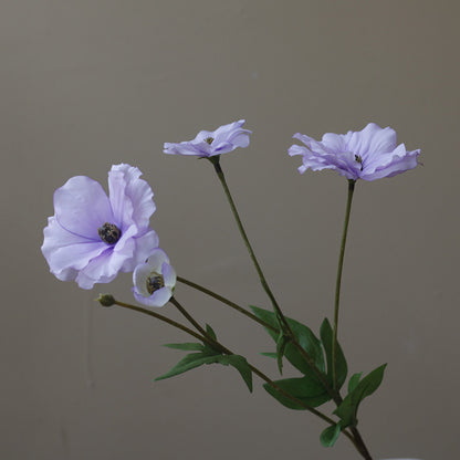 Fresh and Minimalist Nordic-Inspired Artificial Flowers - Silk Peonies & Poppies for Photography & Home Decor