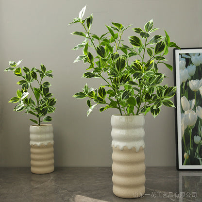 Lifelike Single Stem尖叶 Green Plant Decoration for Home – Perfect Faux Foliage for Living Room, Dining Table, Soft Furnishings, and Photography Props