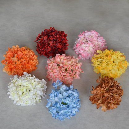 Handcrafted Floral Big-Head Hydrangea Bouquet for Wedding Decorations - Customizable Flower Wall Arrangement and DIY Floral Accessories for Stunning Backdrops and Headdresses