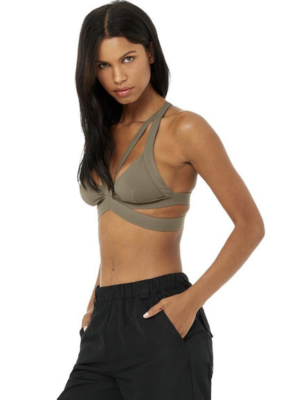 Women's Sports Yoga Bra Anti Sag Fitness Top for Running and Workout with Open Back Design