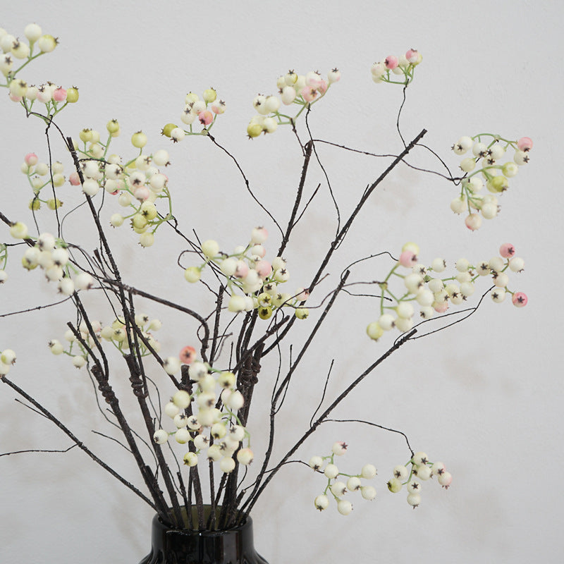 Vibrant Berry Branches - Faux Floral Art for Home Decor, Weddings, and Event Styling - Lifelike Vines and Berries to Enhance Your Interior Aesthetics