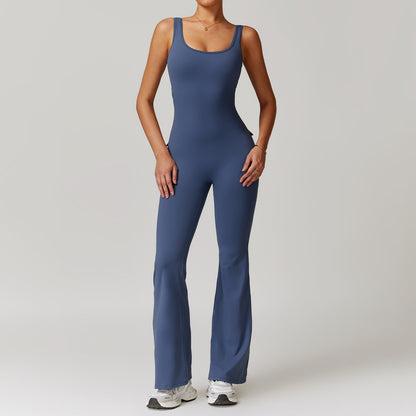 Versatile Multi Pocket Yoga Jumpsuit All in One Activewear for Enhanced Comfort and Flexibility Style 8902