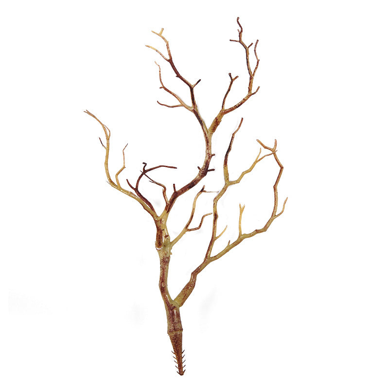 Realistic Faux Tree Branch Antler Decor: Lifelike Green Coral Branches for Festive Holiday Scenes and Living Room Decoration