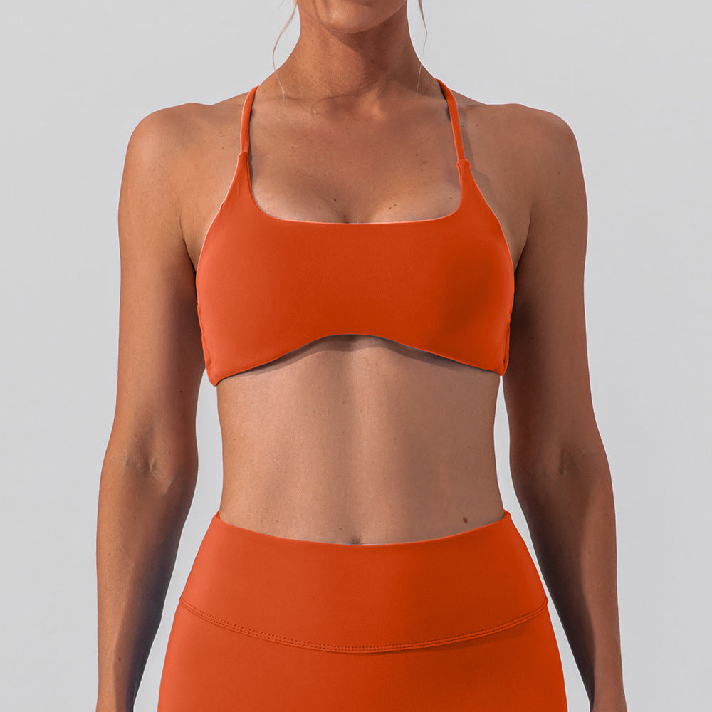 Women's Crossback Sports Bra Moisture Wicking Yoga and Running Top for Comfort and Support in Fitness