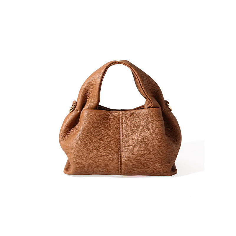 Elevate Your Style with Our Chic Genuine Leather Women's Crossbody Bag Uniquely Designed Minimalist Luxury Cloud Bag for Effortless Fashion Versatility