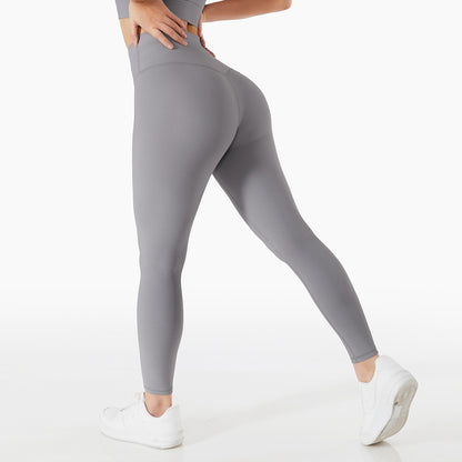 High Waisted Peach Butt Yoga Pants for Women Spring Summer Performance Fitness Leggings with Ribbed Design Tummy Control and Exceptional Stretch for Running and Workouts