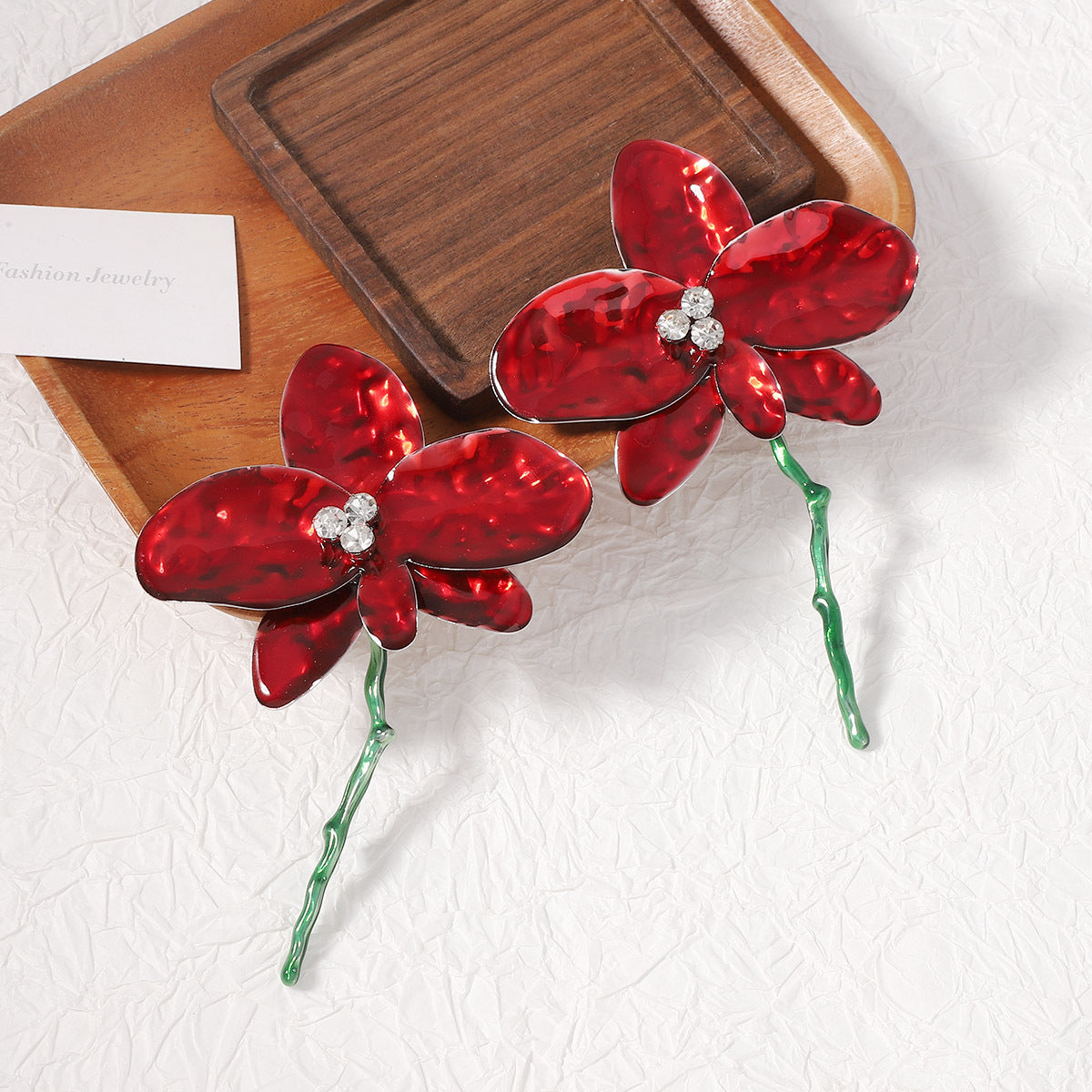 Exaggerated Spanish-Inspired Statement Drop Earrings with Luxurious Enamel Finish and Vibrant Large Floral Design - Perfect for Vacation Glam