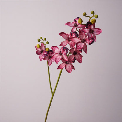 Elegant European-Inspired Artificial Orchid Flowers for Home Décor - Perfect for Living Room and Dining Table Centerpieces, Stunning Sample Room Decorations, and Beautiful Handheld Floral Arrangements