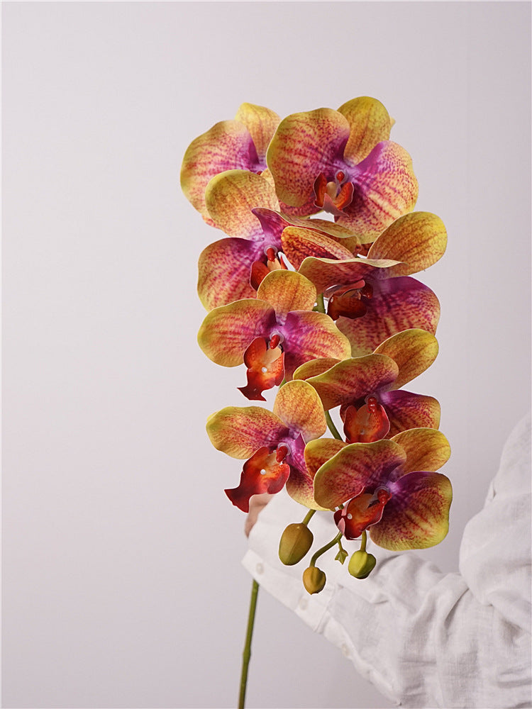 High-Quality Realistic Artificial 3D Printed Phalaenopsis Orchid – Elegant Nordic Table Centerpiece for Weddings and Home Decor