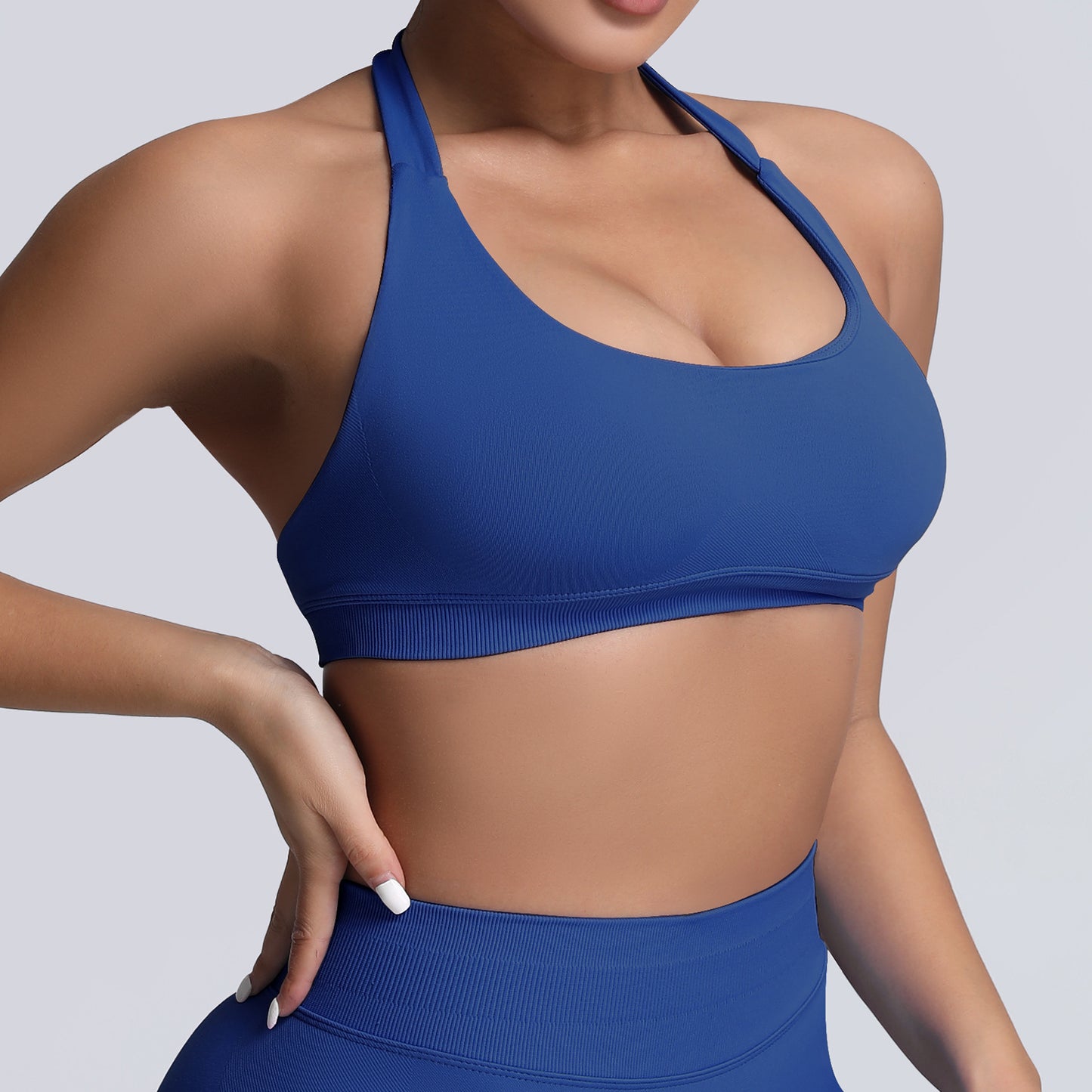 Backless Sports Bra with High Stretch Nylon for Yoga Active Wear Comfort Support for Women