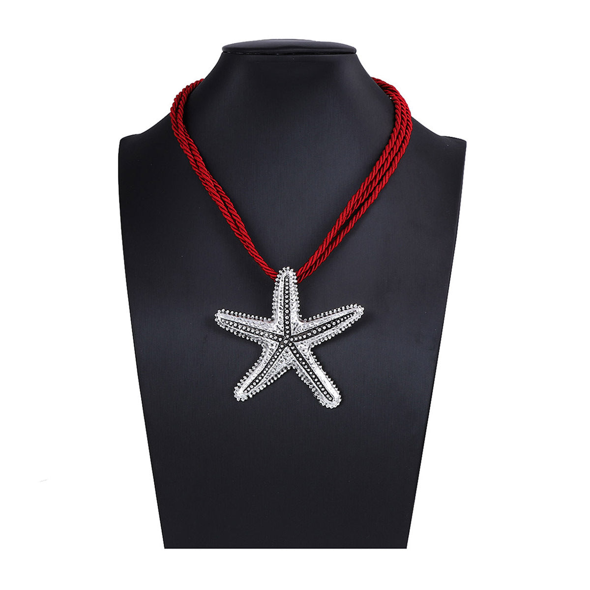Stylish Vintage-Inspired Casual Ocean Vacation Alloy Starfish Pendant Necklace – Versatile and Perfect for Everyday Wear for Women