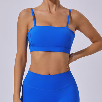 Versatile Removable Shoulder Strap Anti Slip Sports Bra Crop Top for Yoga Running and Fitness for Active Wear and Outdoor Workouts Style No 31462