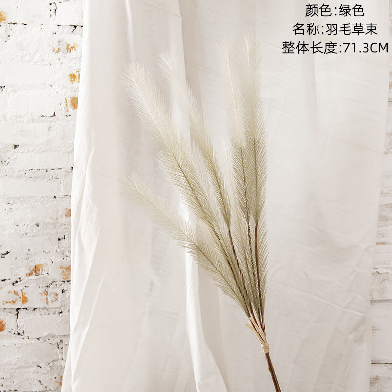 Stunning Faux Pampas Grass Decor - Elegant Ins Style Artificial Flowers for Home and Wedding Decoration | MW09926