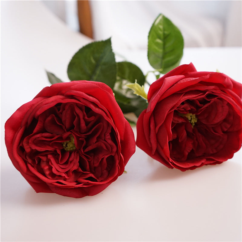 Quality Touch Moisturizing Dried Rose Austin Juliet Home Decor Dining Table Flower Arrangement - Elegant Natural Floral Materials for Stylish Interiors