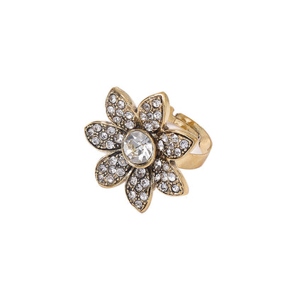 Chic Minimalist Alloy Ring with Nature-Inspired Design - Versatile Women's Jewelry for Every Occasion