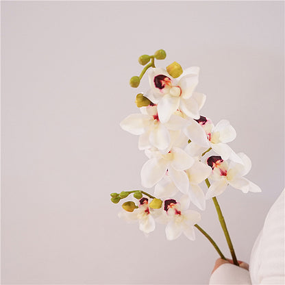 Elegant European-Inspired Artificial Orchid Flowers for Home Décor - Perfect for Living Room and Dining Table Centerpieces, Stunning Sample Room Decorations, and Beautiful Handheld Floral Arrangements