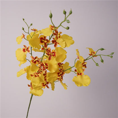 Lifelike Artificial Orchid Flowers – Luxurious Moisture-Infused Dancing Orchids for Living Room Decor, Dining Table Centerpieces, Photography Props, and Wedding Decorations