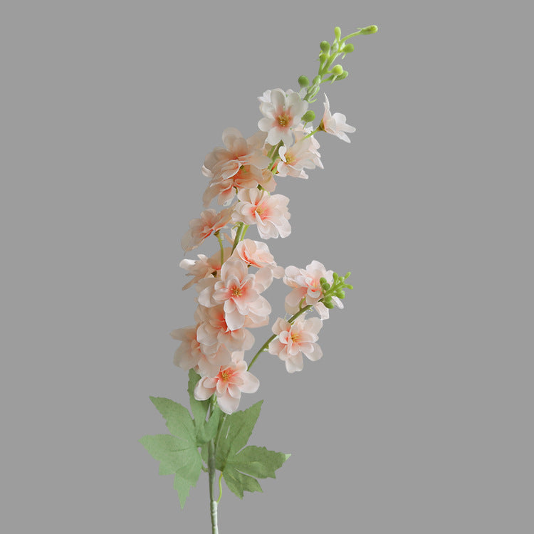 Modern Minimalist Faux Flower Delphinium Decor - Stunning Silk Flower Arrangement for Living Room Tables, Ideal for Home Decor and Photography Props