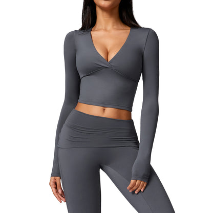 Women s Long Sleeve Yoga Top with Built In Bra Slim Fit Lightweight Breathable Performance Shirt for Maximum Comfort and Style