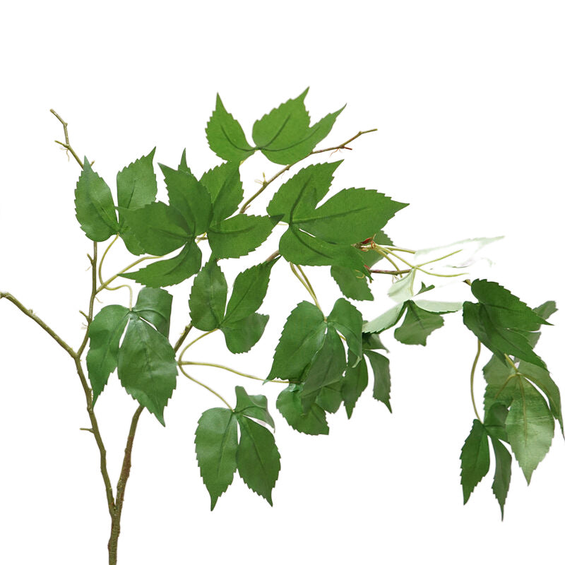 Quality Artificial Greenery - Lush Two-Branch Hanging Wall Ivy Vine with Realistic Grape Leaves - Perfect for Home Decor, Garden Accents, and DIY Projects